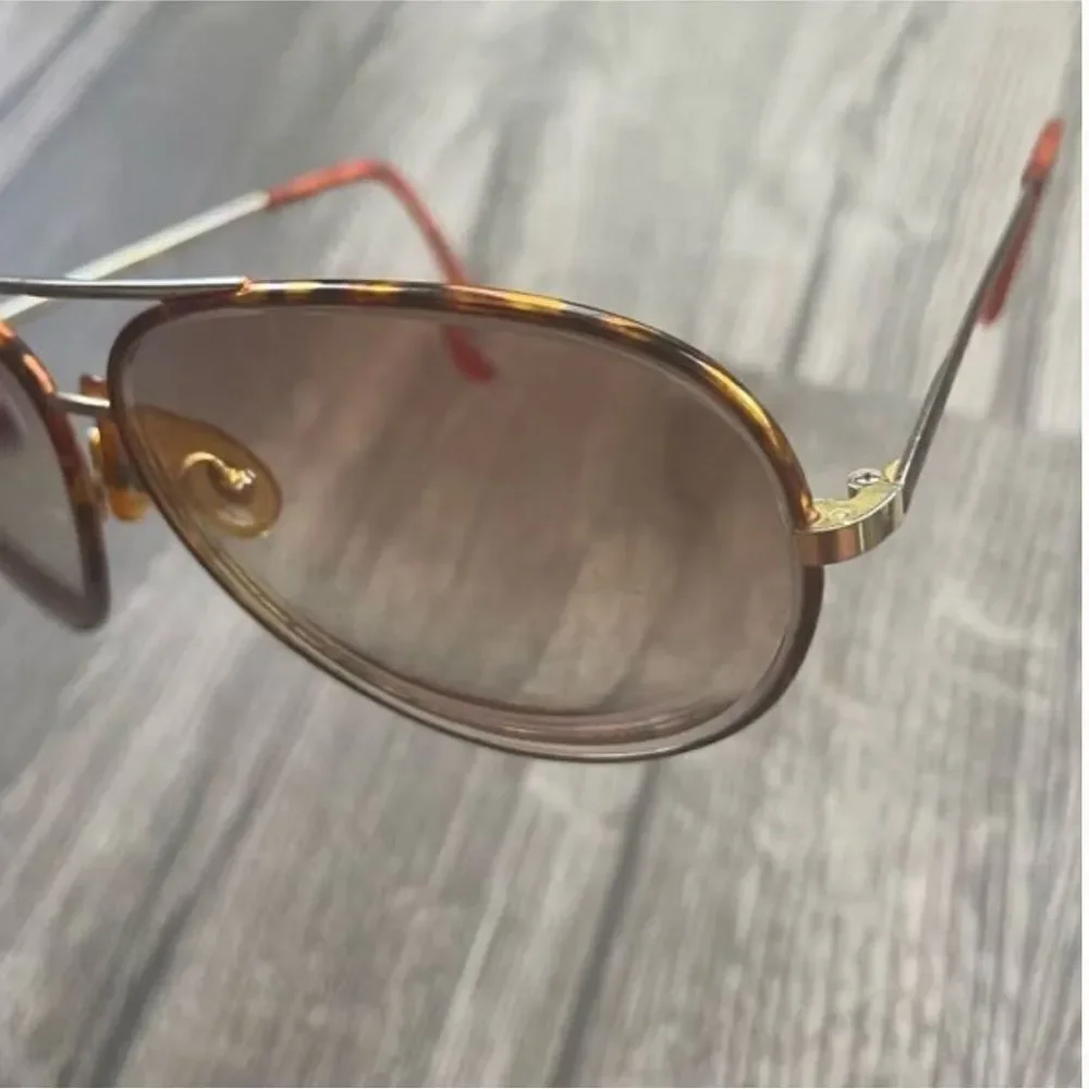Serengeti RARE Vintage Driver Tortoise Shell Orange Sunglasses 5401
